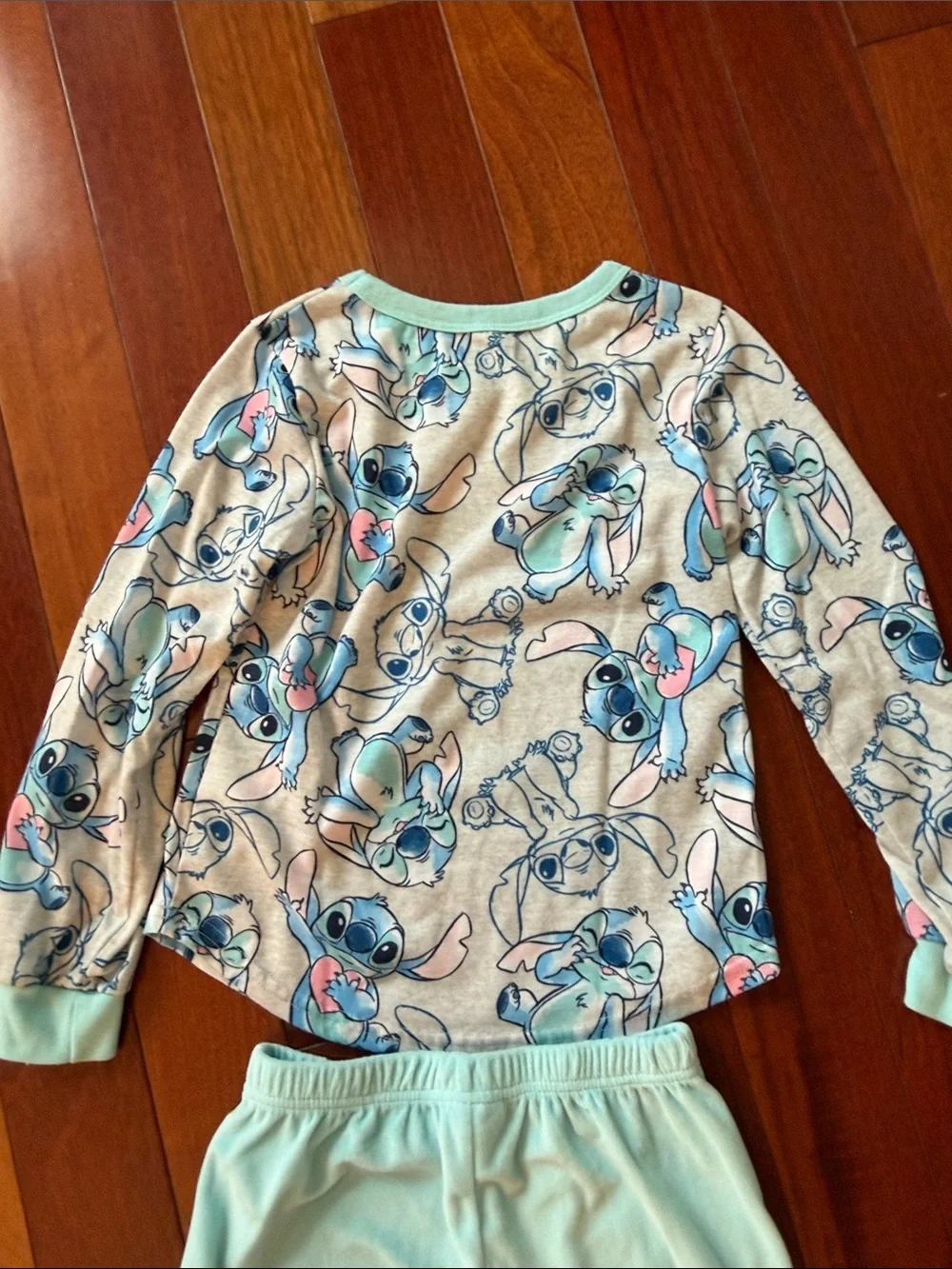 Kids Blue Character Print Pajama Set